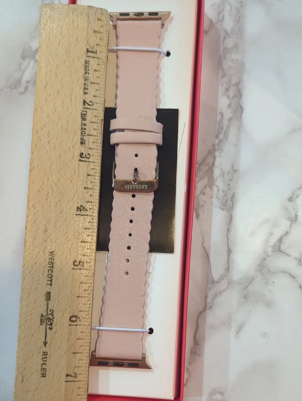 Kessaris Python-Pattern Leather Watch Strap - Black & White
